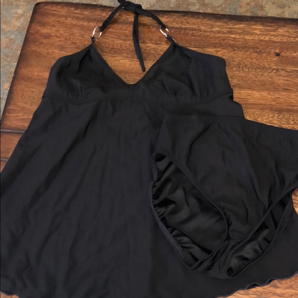 Black maternity bathing suit
